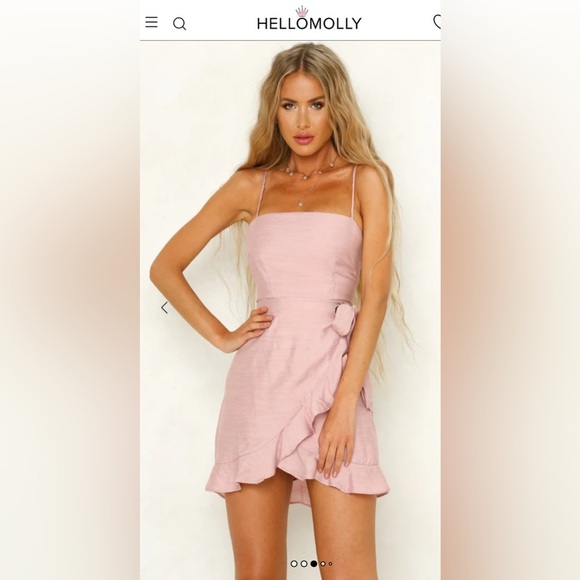 NWT Hello  Molly Top It Off Dress Mini in Blush , size Small - Picture 12 of 13